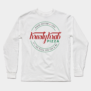 Spongebob Long Sleeve T-Shirt - Krusty Krab Pizza by moerayme